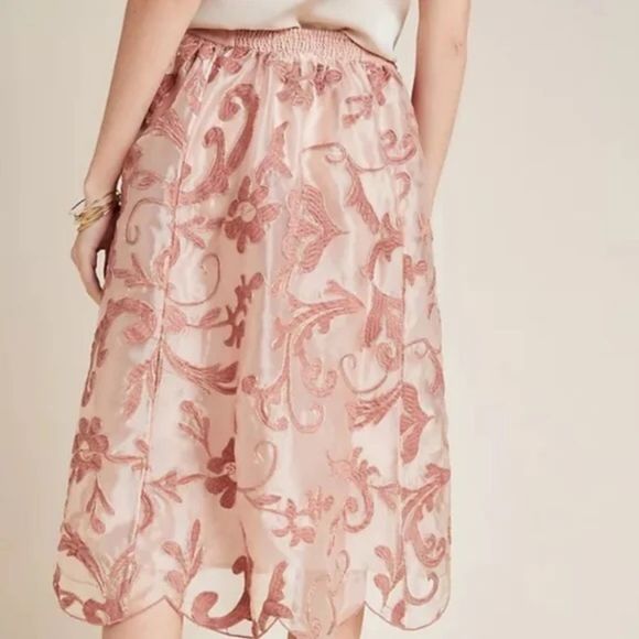 Anthropologie Maeve embroidered floral skirt Size small - Picture 3 of 10